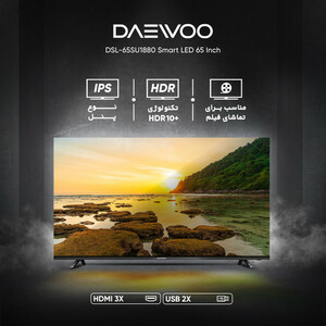 تلویزیون ال ای دی هوشمند دوو مدل DSL-65SU1880 سایز 65 اینچ