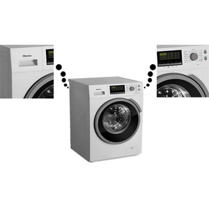 ماشین لباسشویی هایسنس مدل WFH8012D ظرفیت 8 کیلوگرم