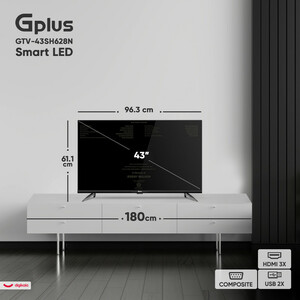 تلویزیون 43 اینچ ال ای دی هوشمند جی پلاس مدل GTV-43SH628N