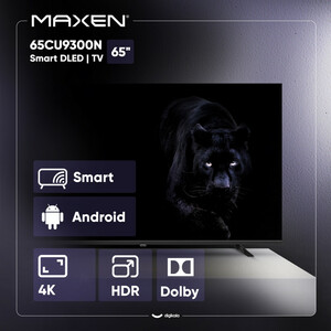 تلویزیون ال ای دی هوشمند مکسن مدل 65CU9300N سایز 65 اینچ