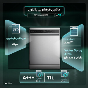 ماشین ظرفشویی 15 نفره بلانتون مدل BBT-DW1522ST