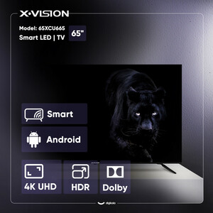 تلویزیون ال ای دی هوشمند ایکس ویژن مدل 65XCU665 سایز 65 اینچ