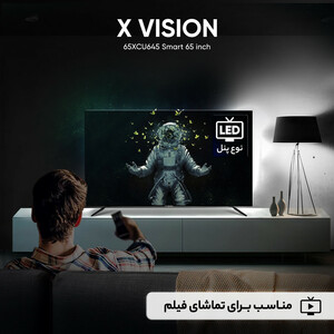 تلویزیون ال ای دی هوشمند ایکس ویژن مدل 65XCU645 سایز 65 اینچ