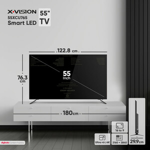 تلویزیون ال ای دی هوشمند ایکس ویژن مدل 55XCU765 سایز 55 اینچ