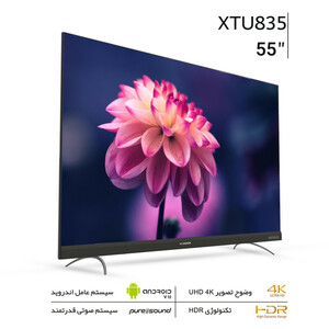 تلویزیون ال ای دی هوشمند ایکس ویژن مدل 55XTU835 سایز 55 اینچ