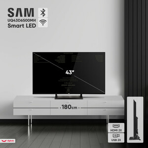 تلویزیون ال ای دی هوشمند سام مدل UQ43D6500MH سایز 43 اینچ