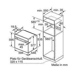 فر توکار بوش مدل HBG635BB1