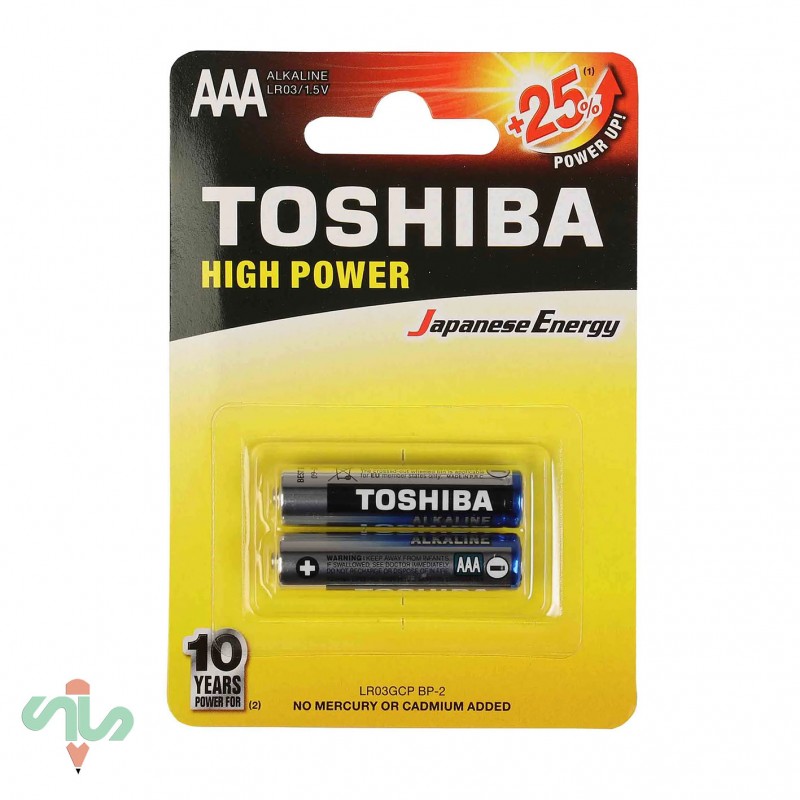 باتری نیم قلمی توشیبا مدل High Power