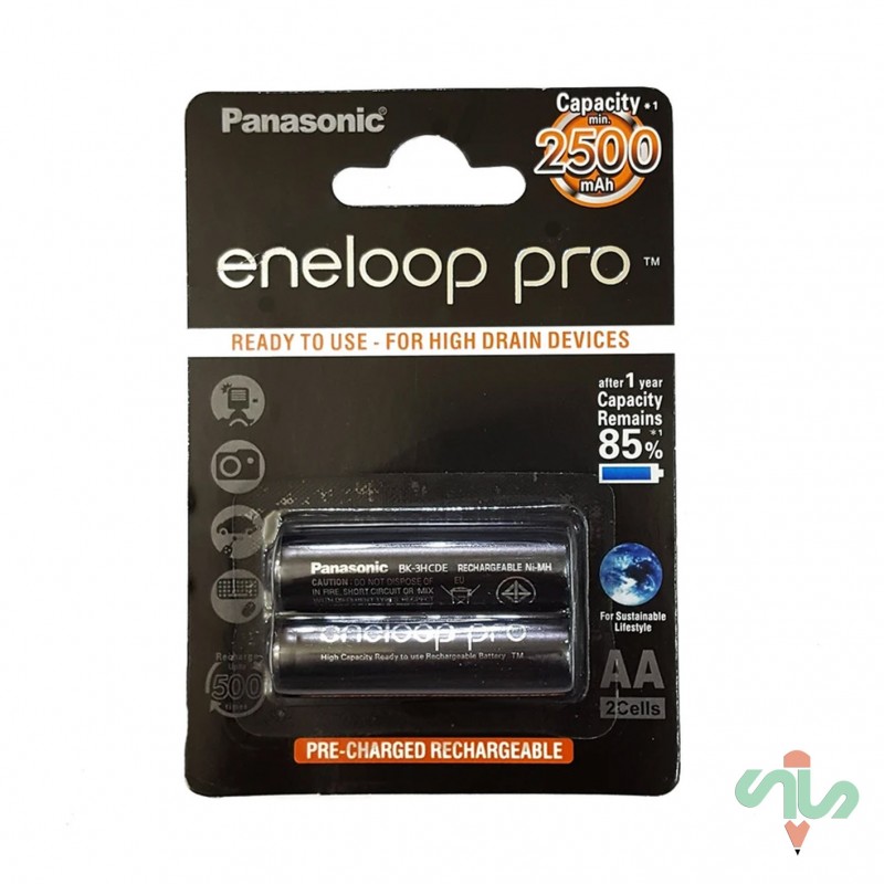 باتری قلمی قابل شارژ پاناسونیک مدل Eneloop Pro