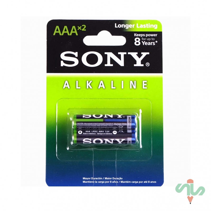 باتری نیم قلمی آلکالاین سونی مدل LR03