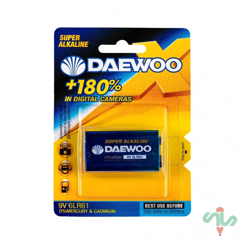 باتری کتابی ۹ ولت دوو DAEWOO