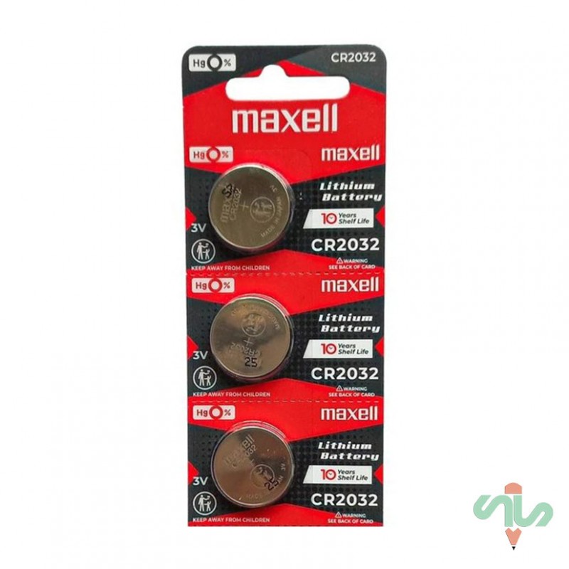 باتری سکه ای مکسل CR 2032 3V