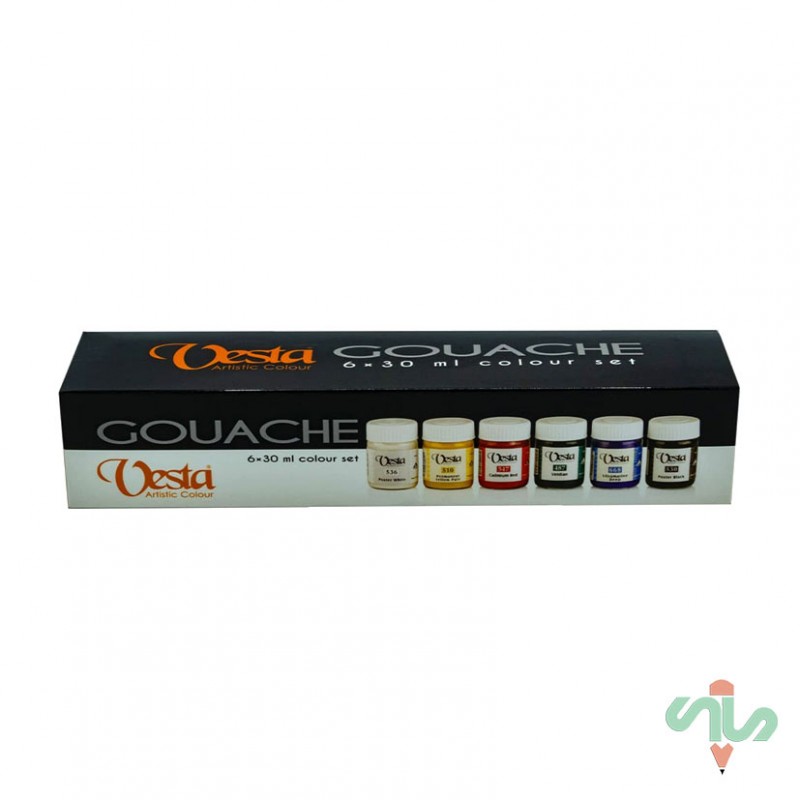 گواش 6 رنگ وستا