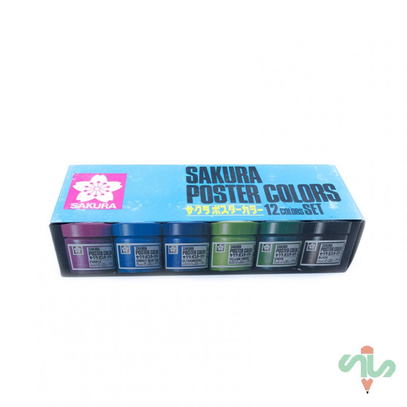 گواش 12 رنگ ساکورا