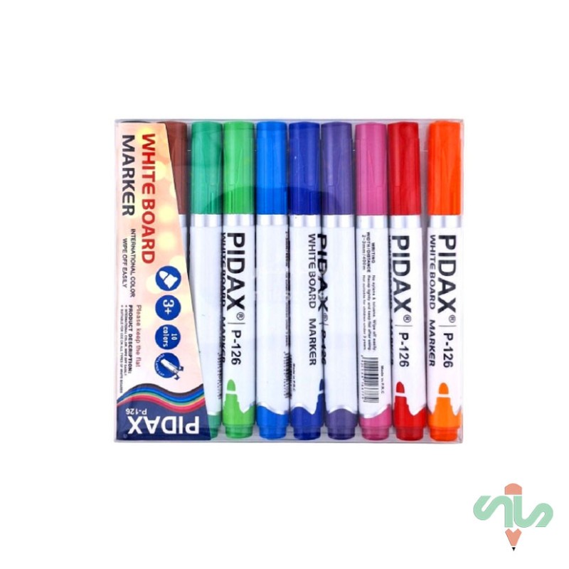 ماژیک وایت برد 10 رنگ پیداکس