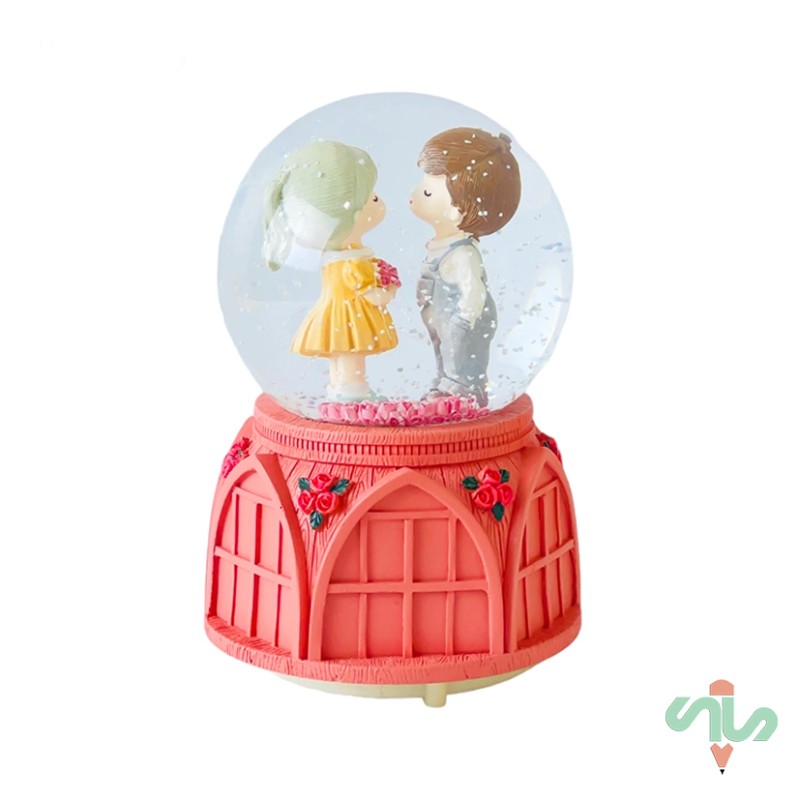 گوی موزیکال مدل پمپی Love طرح طاق عشق