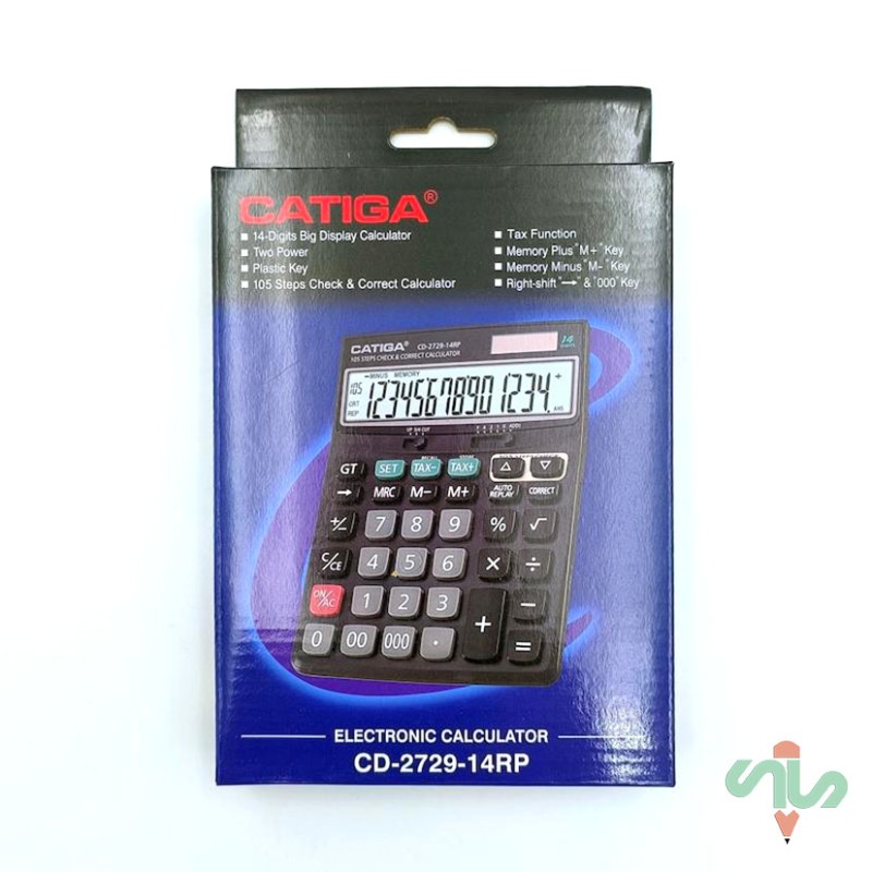ماشین حساب 14 رقمی کاتیگا CATIGA : CD -2729-14RP