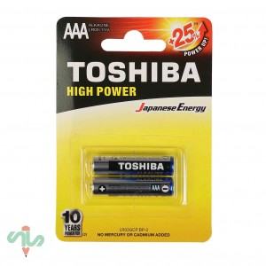 باتری نیم قلمی توشیبا مدل High Power