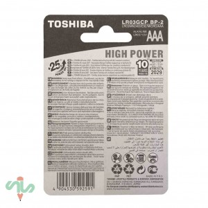 باتری نیم قلمی توشیبا مدل High Power