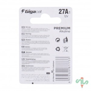 باتری ریموت کنترل Gigacell Premium Alkaline 12V 27A