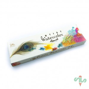 آبرنگ 24 رنگ آرتیست آقامیری
