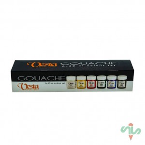 گواش 6 رنگ وستا