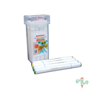 ماژیک مپرومکس 12 رنگ دو سر