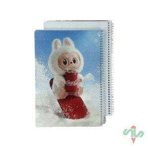 دفتر خط دار 100 برگ سیمی طرح لبوبو