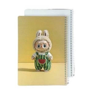 دفتر خط دار 100 برگ سیمی طرح لبوبو