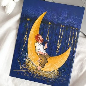 دفتر کلاسور ونگوگ 100 برگ 26 حلقه قفل فلزی هشتگ