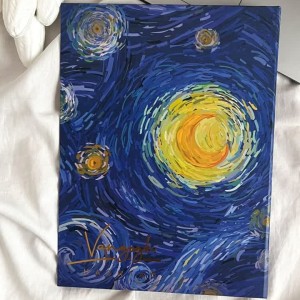 دفتر کلاسور ونگوگ 100 برگ 26 حلقه قفل فلزی هشتگ