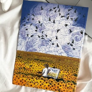 دفتر کلاسور ونگوگ 100 برگ 26 حلقه قفل فلزی هشتگ