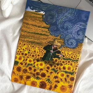 دفتر کلاسور ونگوگ 100 برگ 26 حلقه قفل فلزی هشتگ