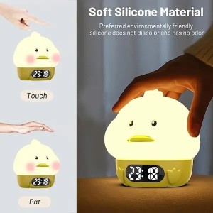 چراغ خواب سیلیکونی ساعت دار