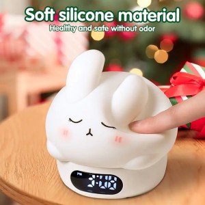 چراغ خواب سیلیکونی ساعت دار