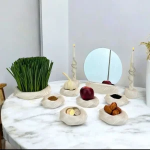 مجموعه ظروف هفت سین 11 پارچه گیسوم