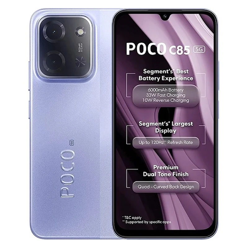 گوشی موبایل شیائومی مدل Poco C85 4G دو سیم کارت ظرفیت 256 گیگابایت و رم 8 گیگابایت