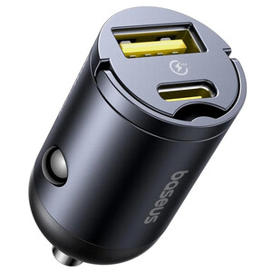 شارژر فندکی فست شارژ  تایپ‌سی ماشین 30 وات 3 آمپر بیسوس Baseus Tiny Star C00035001121-02