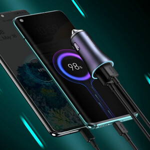 قیمت شارژر سریع فندکی خودرو دوپورت  بیسوس