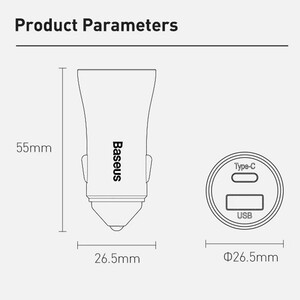 قیمت شارژر فندکی فست شارژ ماشین بیسوس