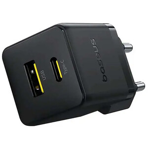 بهترین  شارژر دیواری فست تایپ‌سی و یو اس بی 20 وات بیسوس با کابل دو سر تایپ سی