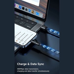 کابل شارژ و انتقال داده فست یو اس بی به لایتنینگ 3 آمپر 1.2 متری مک‌دودو