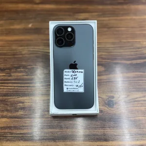 گوشی آیفون 16 پرومکس (zaa) مشکی | حافظه 256 گیگابایت  دوسیم (بدون ریجستر) باطری  %100 (کارکرده درحدنو ) + ویدیو