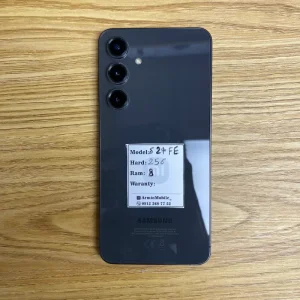 گوشی سامسونگ S24FE مشکی  | حافظه 256 رم 8 گیگابایت  11 ماه گارانتی (کارکرده ) + ویدیو