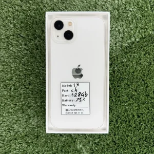 گوشی آیفون 13 سفید (Ch) | حافظه 128 گیگابایت دوسیم باطری %71(کارکرده )