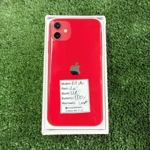 گوشی آیفون 11 نرمال قرمز (Ja) | حافظه 128 گیگابایت تک سیم باطری %100 (کارکرده )