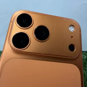 گوشی آیفون 17ProMax نارنجی (ZAA) | حافظه 256 گیگابایت تک سیم باطری %100 /C61 (کارکرده بدون کد )