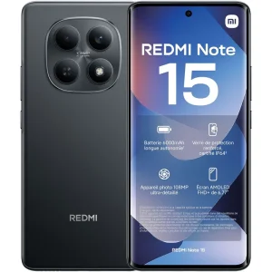 گوشی موبایل شیائومی مدل Redmi Note 15 4G دو سیم کارت ظرفیت 256 گیگابایت و رم 8 گیگابایت - مشکی