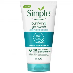 ژل شستشوی پوست چرب سیمپل اصل+جلوگیری از جوش جدید+پاکسازی عمیق
