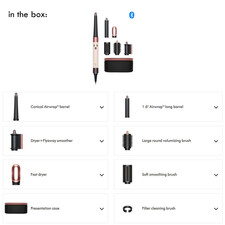 سشوار برس دار حالت دهنده دایسون مدل Airwrap id HS08 Straight+Wavy